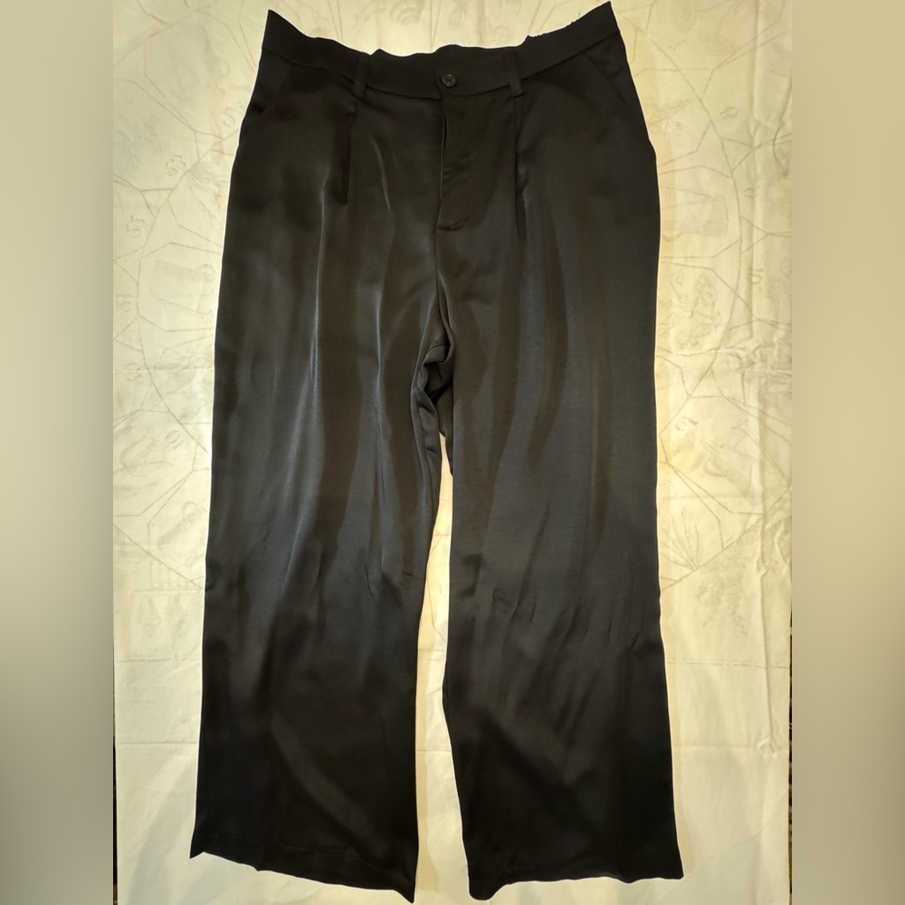 ASOS SATIN PLEATED TROUSERS